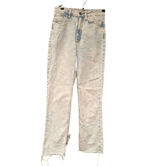 Zara Jeans Size 0 Distressed Light Wash - Picture 1 of 7